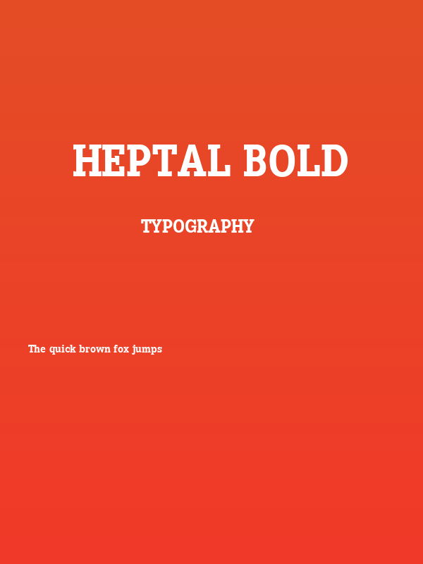 Heptal Bold Poster