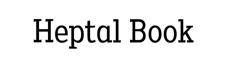 Heptal Book  font caratteri gratis