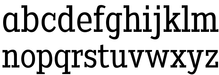 Heptal Book Font LOWERCASE
