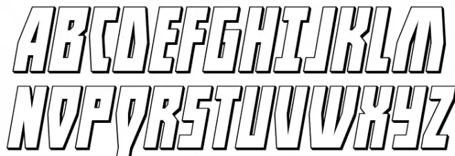 Her Champions 3D Italic Шрифта ВЕРХНИЙ