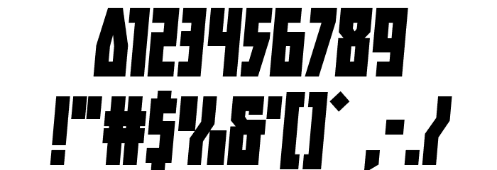 Her Champions Bold Semi-Italic Font OTHER CHARS
