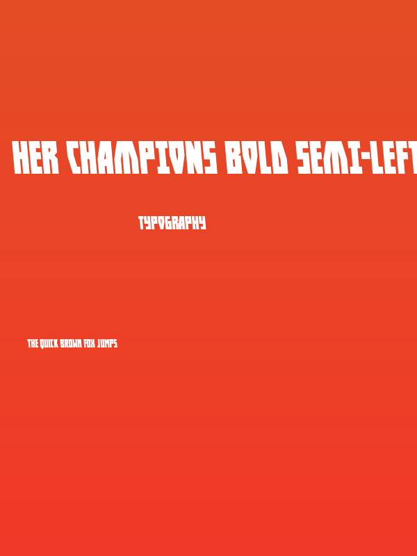Her Champions Bold Semi-Leftal Poster