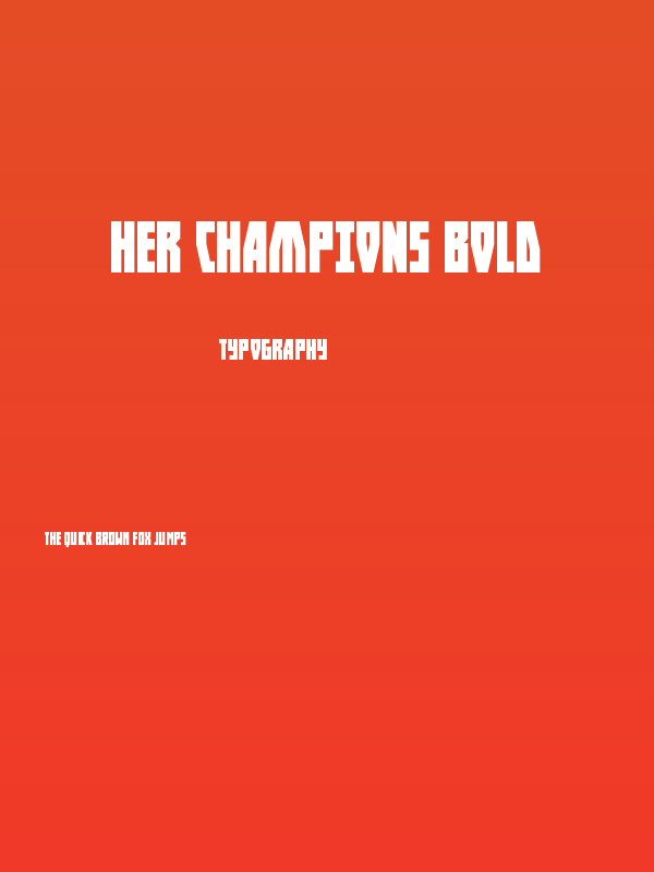 Her Champions Bold Poster
