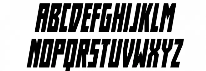 Her Champions Condensed Italic Caratteri MINUSCOLO