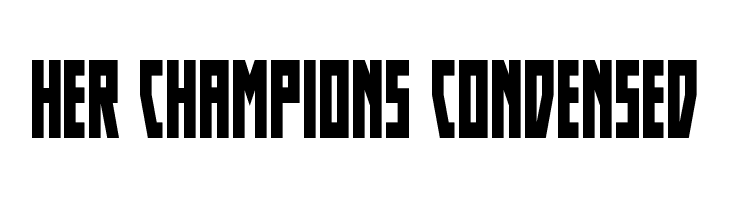 Her Champions Condensed  baixar fontes gratis