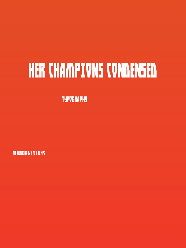 Her Champions Condensed Poster