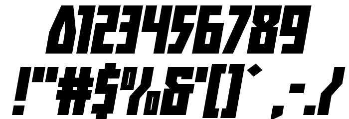 Her Champions Expanded Italic Font OTHER CHARS