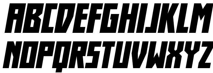 Her Champions Expanded Italic Font LOWERCASE