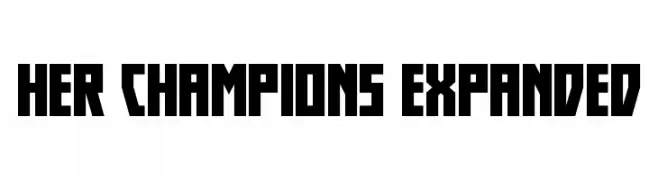 Her Champions Expanded  フリーフォントのダウンロード