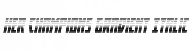 Her Champions Gradient Italic  免费字体下载