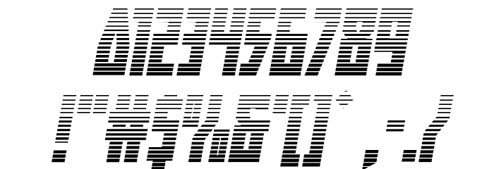 Her Champions Gradient Italic Font OTHER CHARS