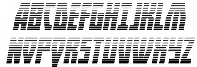 Her Champions Gradient Italic Fonte MAIÚSCULAS