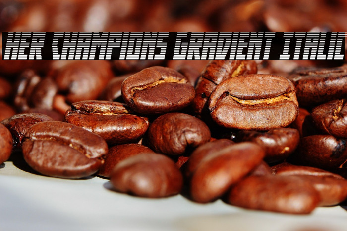Her Champions Gradient Italic Example 3