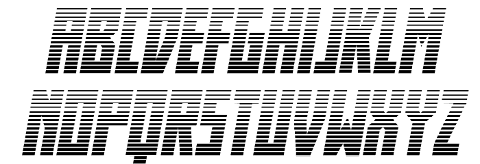 Her Champions Gradient Italic Font LOWERCASE