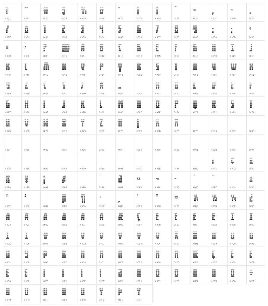 Her Champions Gradient Character Map