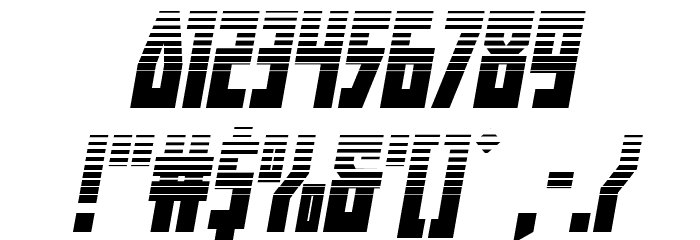 Her Champions Halftone Italic Font OTHER CHARS