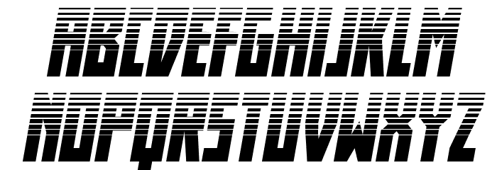Her Champions Halftone Italic Font LOWERCASE
