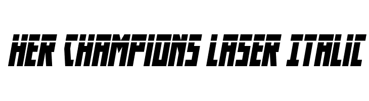Her Champions Laser Italic  لخطوط تنزيل