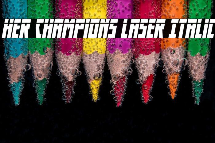 Her Champions Laser Italic Example 2