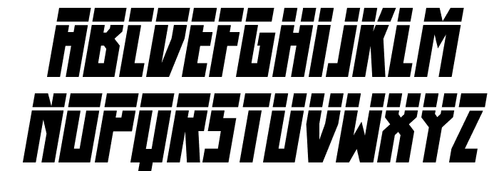 Her Champions Laser Italic Font LOWERCASE