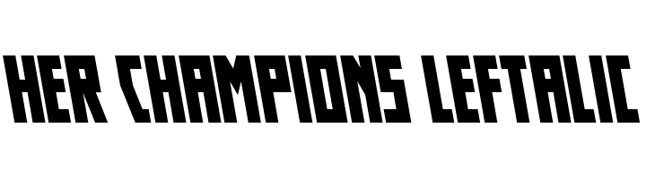 Her Champions Leftalic  नि: शुल्क फ़ॉन्ट्स डाउनलोड