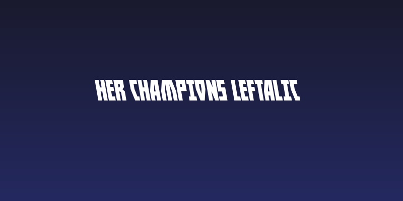 Her Champions Leftalic Social Header