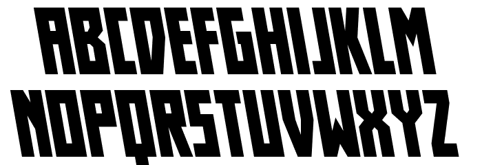 Her Champions Leftalic Font LOWERCASE