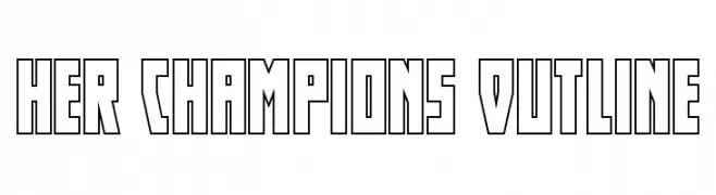 Her Champions Outline  font caratteri gratis