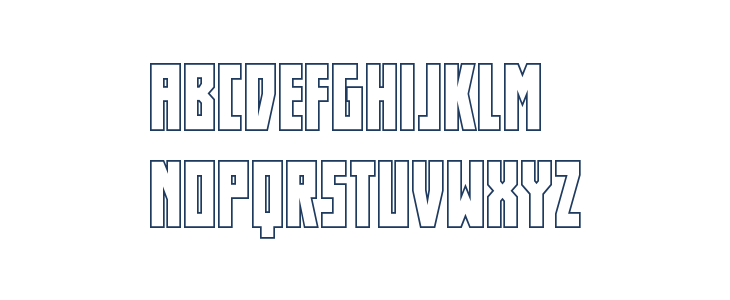 Her Champions Outline Lowercase