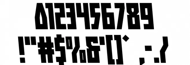 Her Champions Semi-Leftalic Font OTHER CHARS