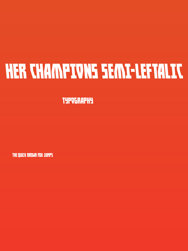 Her Champions Semi-Leftalic Poster