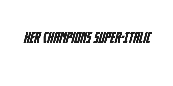 Her Champions Super-Italic Logo