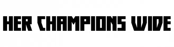 Her Champions Wide  Frei Schriftart Herunterladen