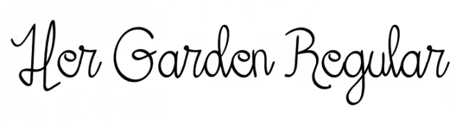 Her Garden Regular  Descarca Fonturi Gratis