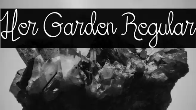 Her Garden Regular Font examples