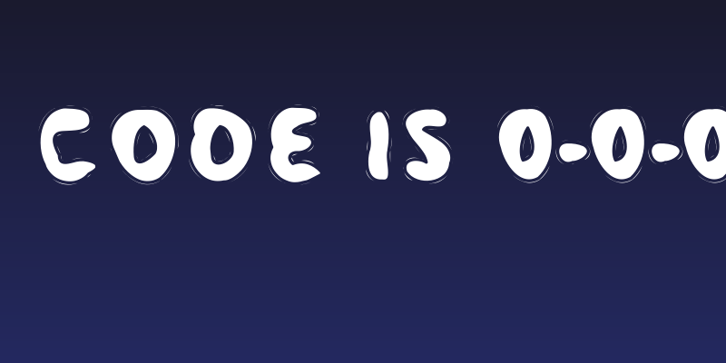 Her Pin Code Is 0-0-0-0 Bold Social Header