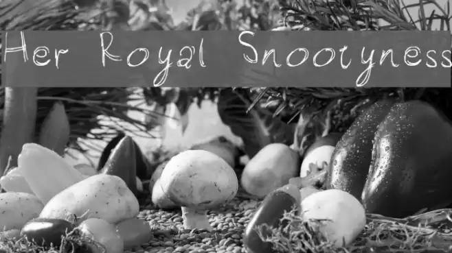 Her Royal Snootyness Font examples