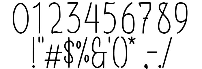 Her Song Demo Font OTHER CHARS