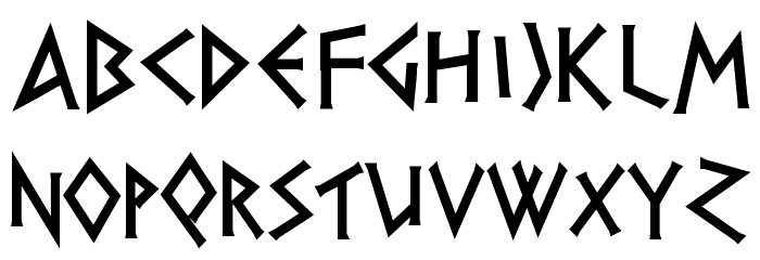 Herakles Font LOWERCASE