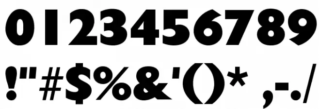 Herald Regular Font OTHER CHARS