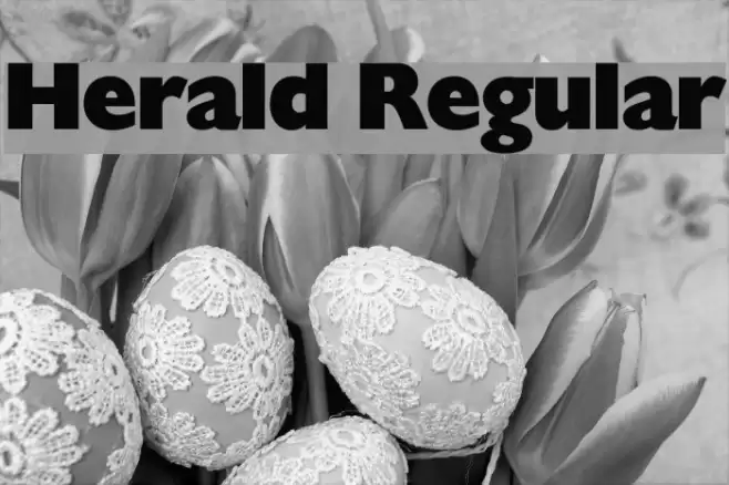 Herald Regular Font examples