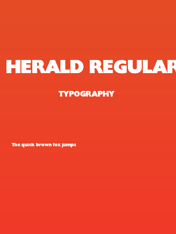 Herald Regular Poster