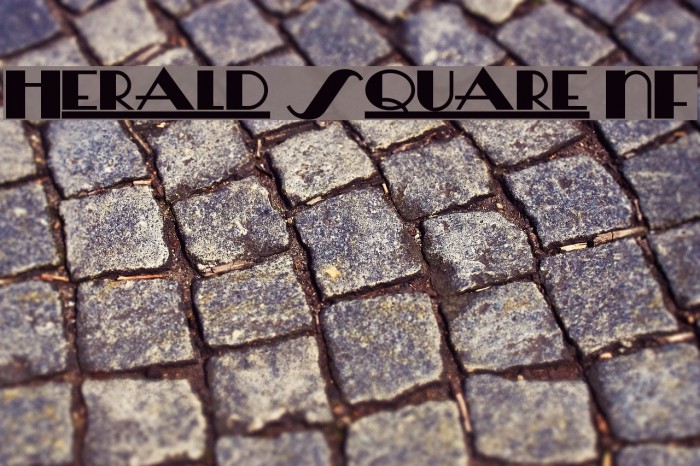 Herald Square NF Font examples