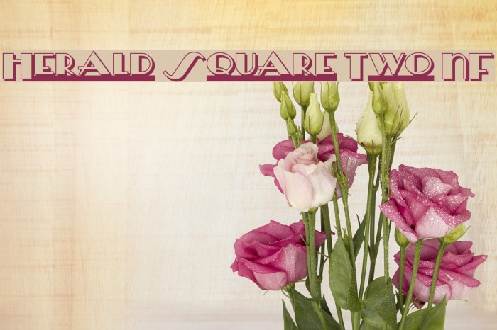 Herald Square Two NF Font examples