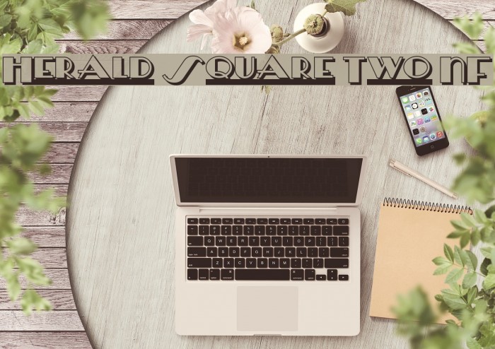 Herald Square Two NF Font examples