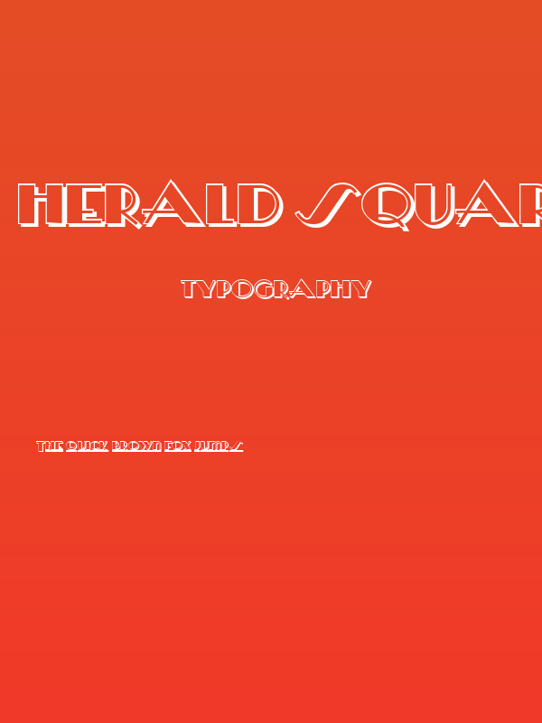 Herald Square Two NF Poster