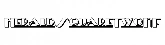 HeraldSquareTwoNF  Скачать бесплатные шрифты