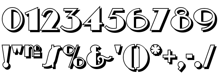 HeraldSquareTwoNF Font OTHER CHARS