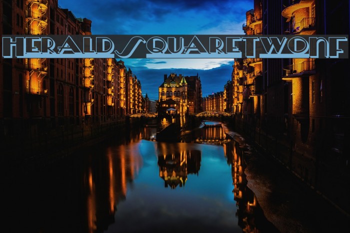 HeraldSquareTwoNF Font examples