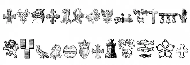 HeraldicDevices Fuentes MAYÚSCULAS
